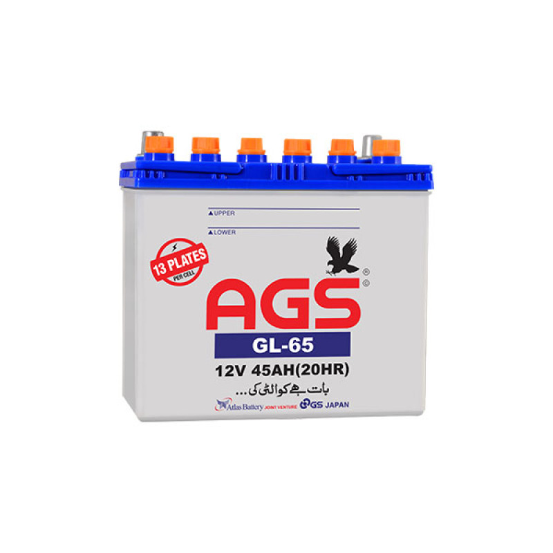 AGS GL65 12 Volts 13 Plates Lead Acid Battery