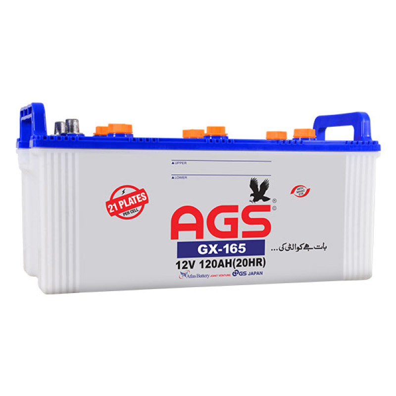 AGS GX165 12 Volts 21 Plates Lead Acid Battery