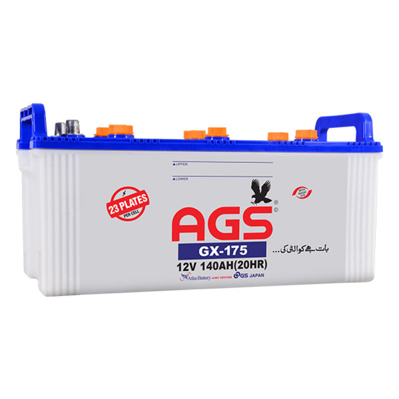 AGS GX175 12 Volts 23 Plates Lead Acid Battery