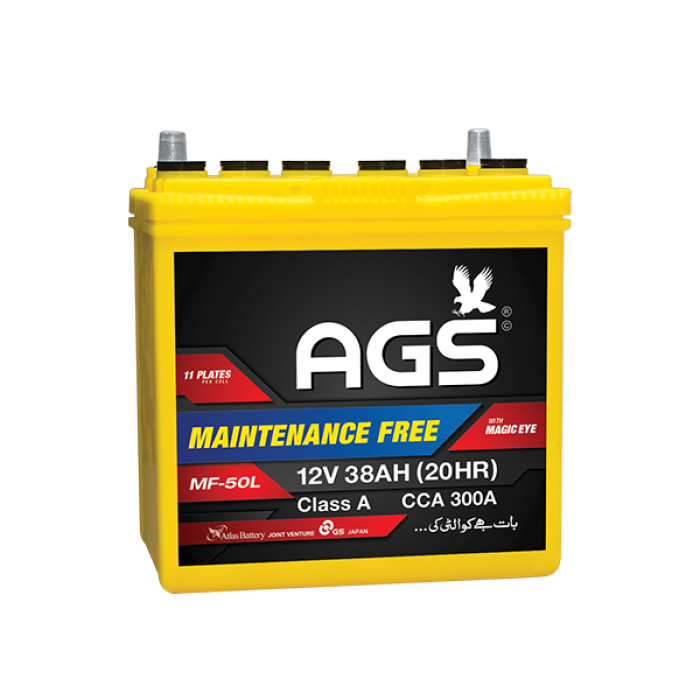 AGS Battery MF 50 38 AH 11 Plate AGS Battery MF 50