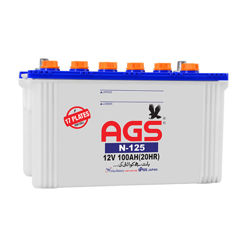 AGS Battery N 125 100 AH 17 Plate AGS Battery N 125