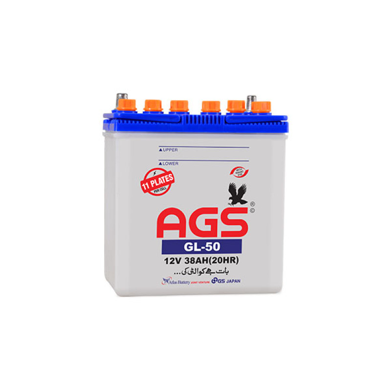 AGS GL50 12 Volts 11 Plates Lead Acid Battery