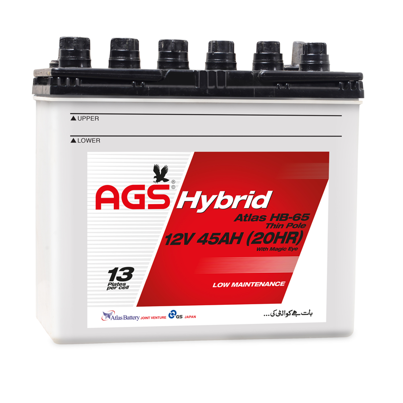 AGS HB 65 45 ah 13 Plate Hybrid Battery