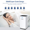 Corlitec 12L/Day Dehumidifier with Digital Humidity Display & Control, Childlock, Laundry Dry, and Timer for Home/Basement/Office, 2L Water Tank & Drainage Hose for Damp & Condensation