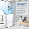 Corlitec 12L/Day Dehumidifier with Digital Humidity Display & Control, Childlock, Laundry Dry, and Timer for Home/Basement/Office, 2L Water Tank & Drainage Hose for Damp & Condensation