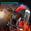 DIZA100 G9000 Gaming Headset Headphone 3.5mm Stereo Jack with Mic LED Light Red and blue