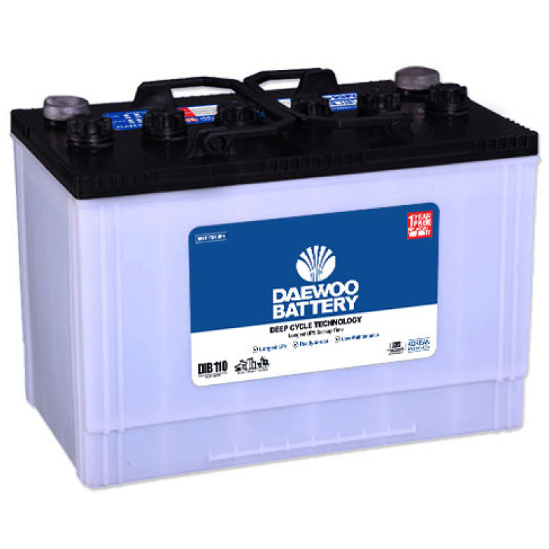 Daewoo DIB-110 85 Ah Low Maintenance Deep Cycle (For UPSSolar) Battery