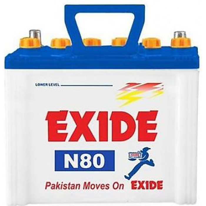 Exide N80 11 Plates 65 Ah Battery