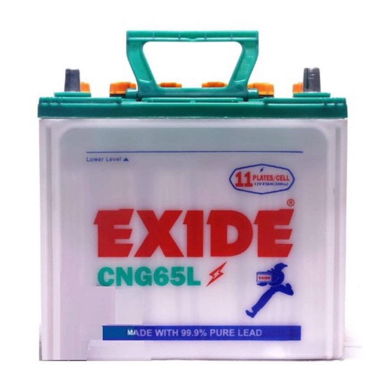 Exide CNG 65L 60 ah 11 plate battery
