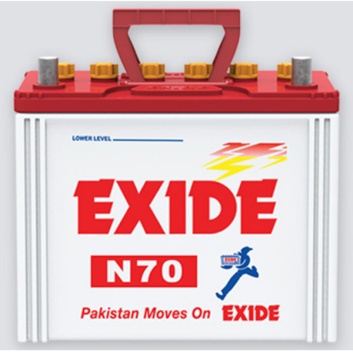 Exide N70 9 Plates 50 Ah Battery