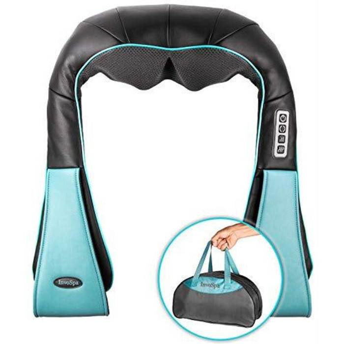 InvoSpa Deep Tissue 3D Kneading Pillow Massager for Neck