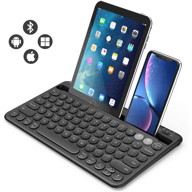 Jelly Comb Multi Device Rechargeable Wireless Bluetooth Keyboard