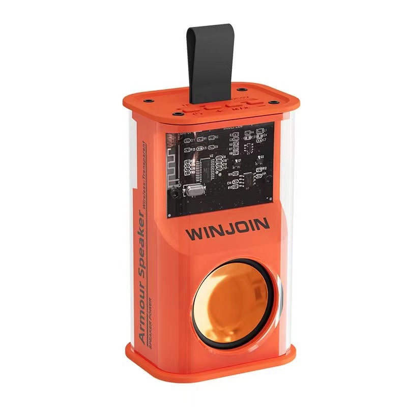 K08 Portable Transparent Bluetooth Speaker - Orange