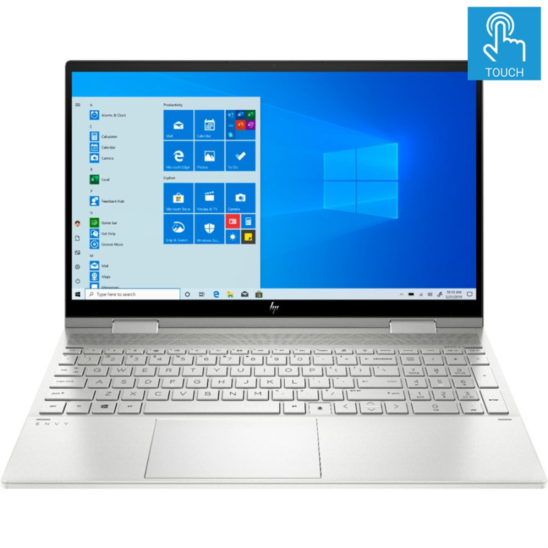 HP ENVY x360 15M-ED1013DX Convertible Laptop - 11th Gen Intel Core i5, 8GB, 256GB SSD, 15.6 FHD IPS Touchscreen, Backlit KB, Windows 10, Natural Silver 