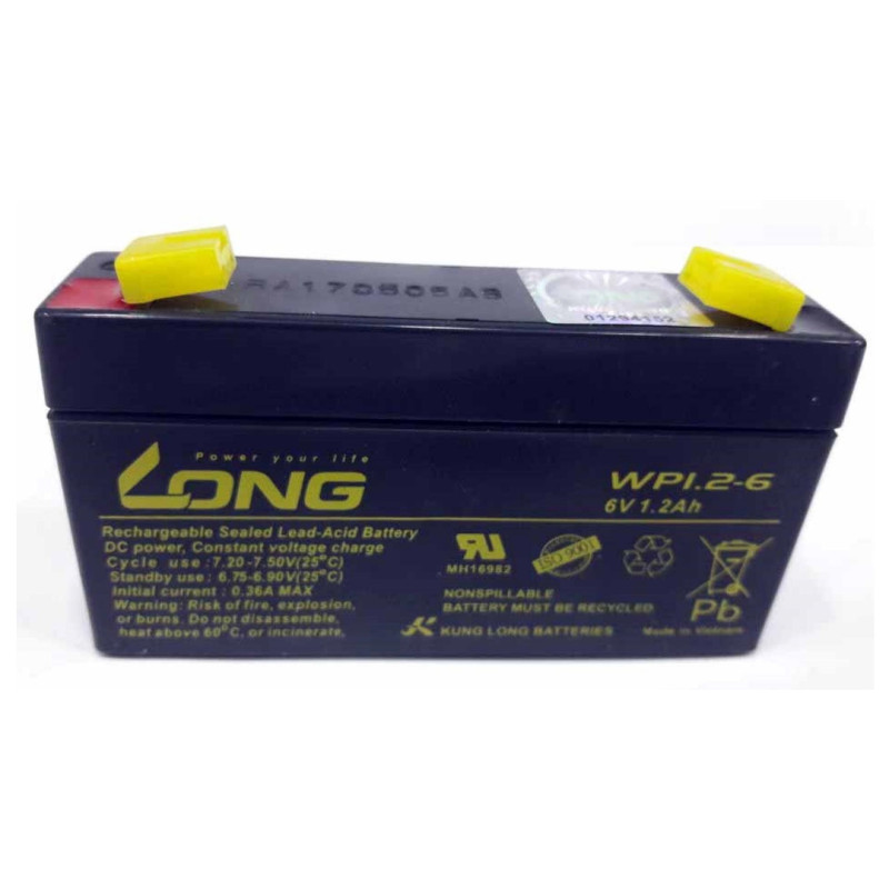 Long Battery 6V 1.2 AH