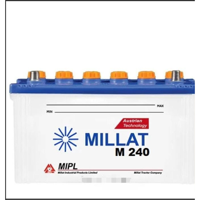 Millat Battery MP 240 155 AH 27 Plate Millat Battery