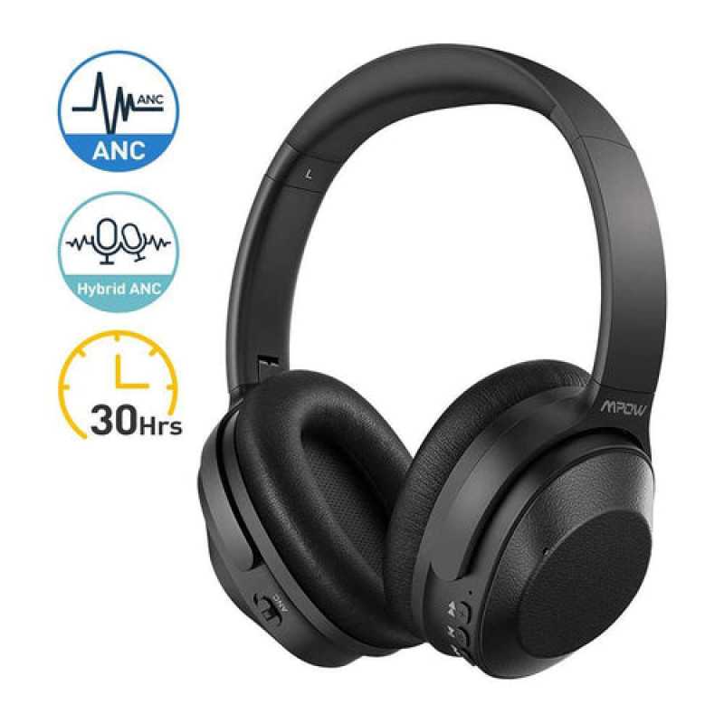 Mpow H12 ANC Wired Wireless Bluetooth Headphone Model BH366A