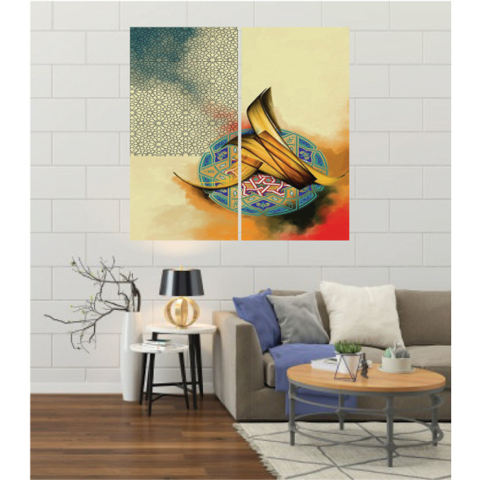 Wall Frames 2 Pieces Set Canvas – Digitally Printed Wall Canvas F-161