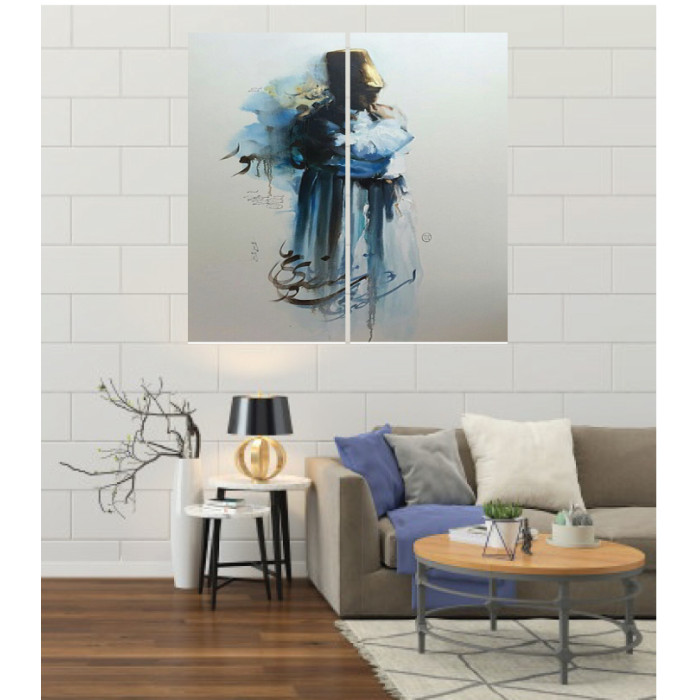 Wall Frames 2 Pieces Set Canvas – Digitally Printed Wall Canvas F-108