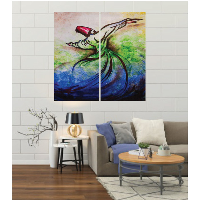 Wall Frames 2 Pieces Set Canvas – Digitally Printed Wall Canvas F-116