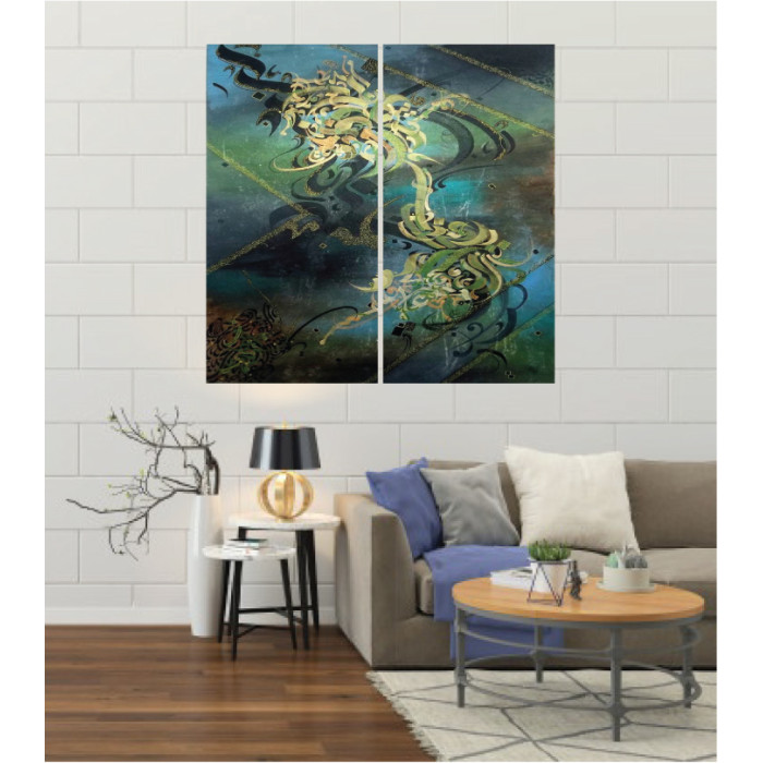 Wall Frames 2 Pieces Set Canvas – Digitally Printed Wall Canvas F-128 Wall Frames 2 Pieces Set Canvas – Digitally Printed Wall Canvas F-128