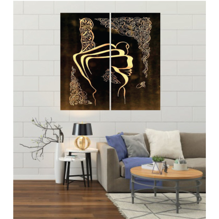 Wall Frames 2 Pieces Set Canvas – Digitally Printed Wall Canvas F-156