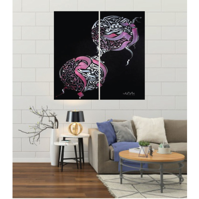 Wall Frames 2 Pieces Set Canvas – Digitally Printed Wall Canvas F-162