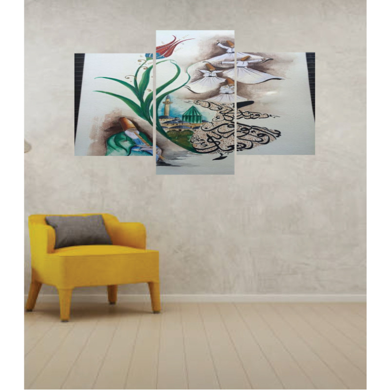 Wall Frames 3 Pieces Set Canvas – Digitally Printed Wall Canvas TI-100