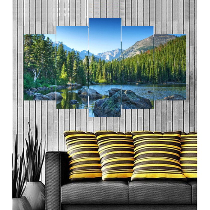 Wall Frames 5 Pieces Set Canvas - Digitally Printed Wall Canvas  post-44