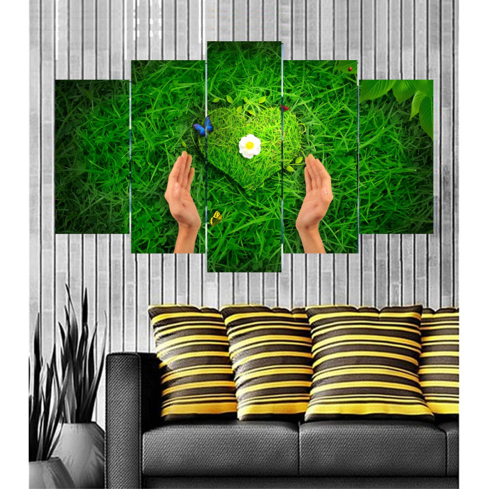 Wall Frames 5 Pieces Set Canvas - Digitally Printed Wall Canvas  post-100