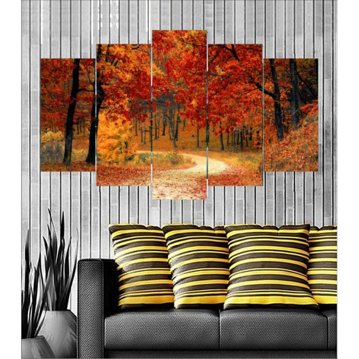 Wall Frames 5 Pieces Set Canvas - Digitally Printed Wall Canvas  post-102