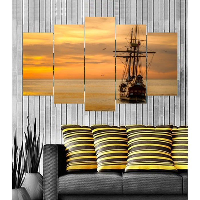 Wall Frames 5 Pieces Set Canvas - Digitally Printed Wall Canvas  post-115