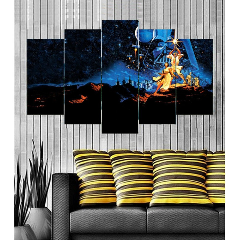 Wall Frames 5 Pieces Set Canvas - Digitally Printed Wall Canvas  post-118