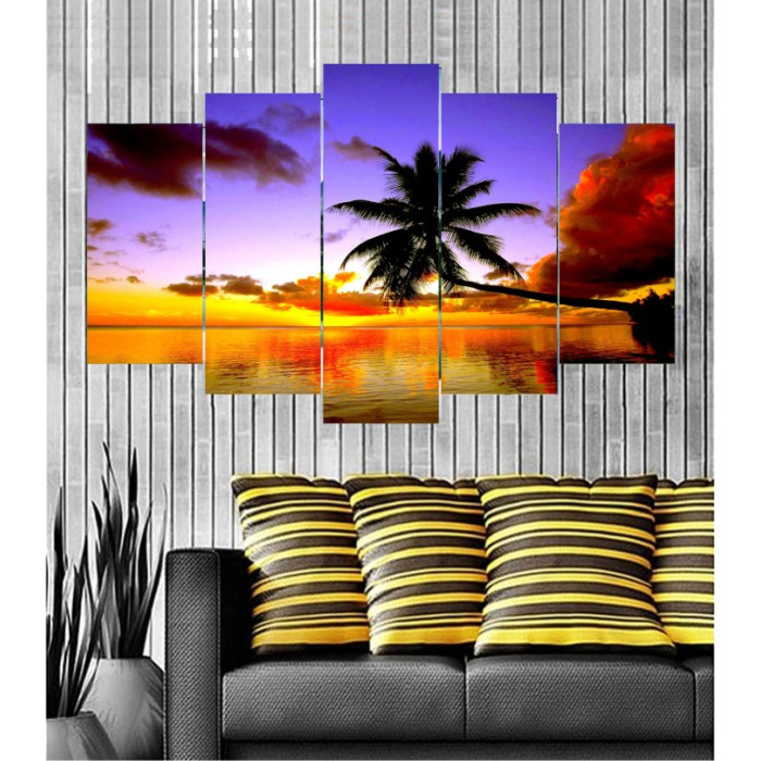 Wall Frames 5 Pieces Set Canvas - Digitally Printed Wall Canvas  post-121