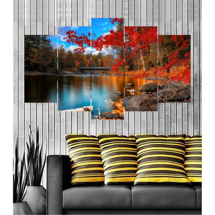 Wall Frames 5 Pieces Set Canvas - Digitally Printed Wall Canvas  post-128