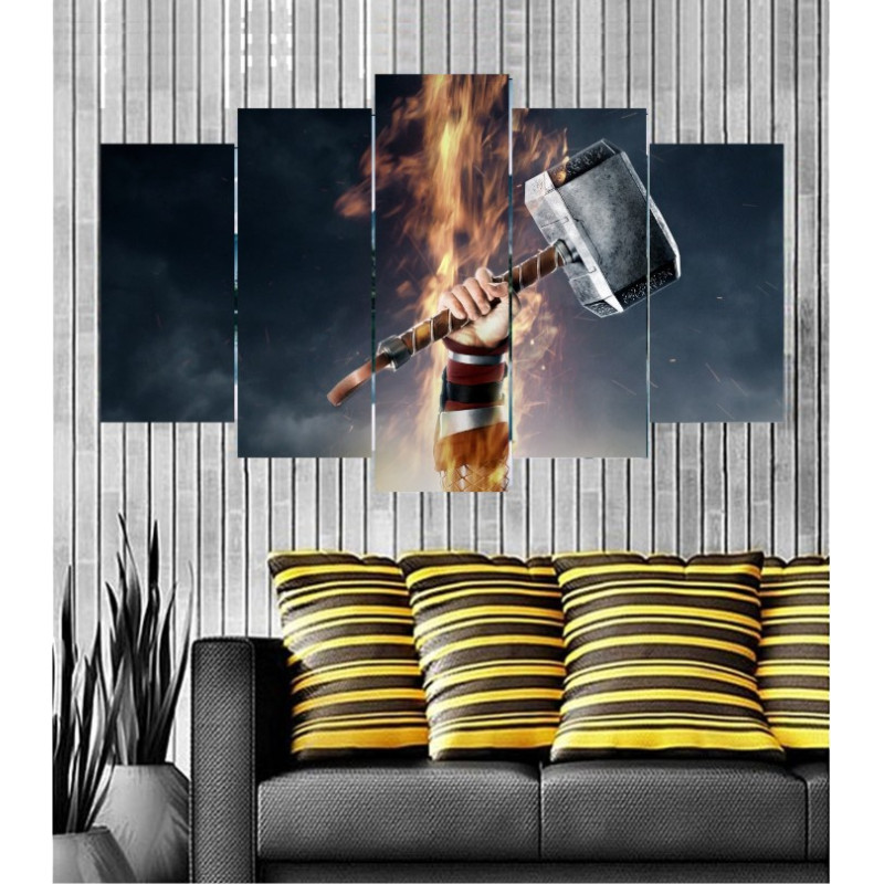 Wall Frames 5 Pieces Set Canvas - Digitally Printed Wall Canvas  post-132