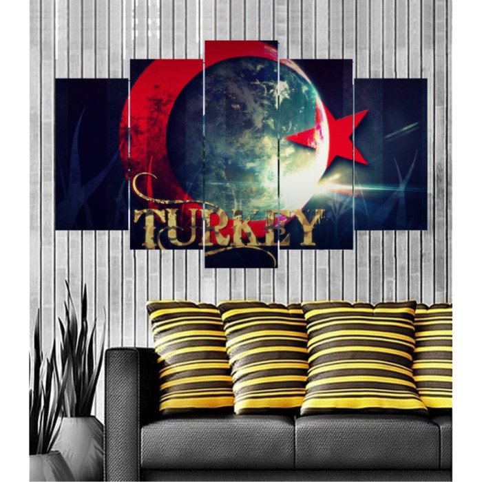 Wall Frames 5 Pieces Set Canvas - Digitally Printed Wall Canvas  post-141