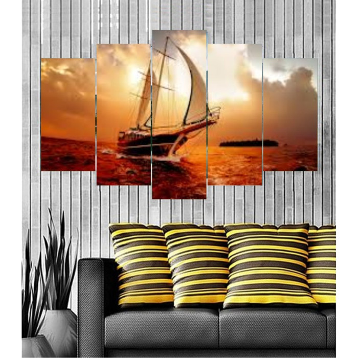 Wall Frames 5 Pieces Set Canvas - Digitally Printed Wall Canvas  post-146