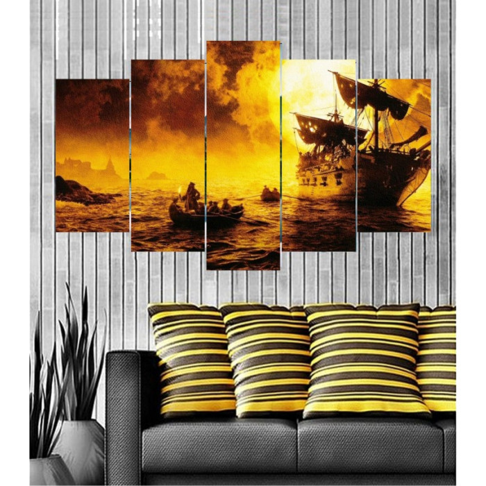 Wall Frames 5 Pieces Set Canvas - Digitally Printed Wall Canvas  post-147