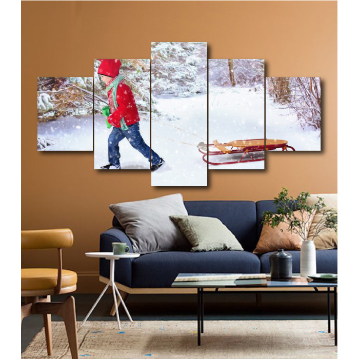 Wall Frames 5 Pieces Set Canvas - Digitally Printed Wall Canvas  post-154