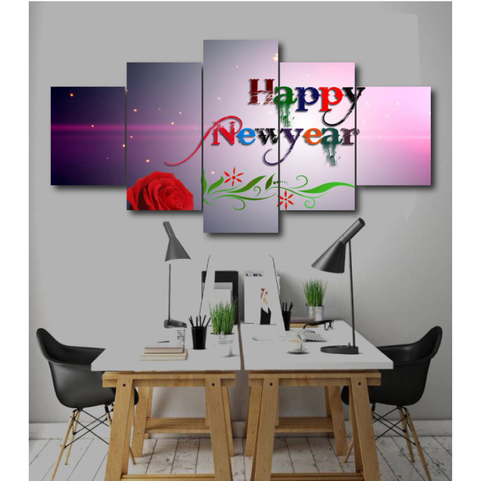 Wall Frames 5 Pieces Set Canvas - Digitally Printed Wall Canvas  post-156
