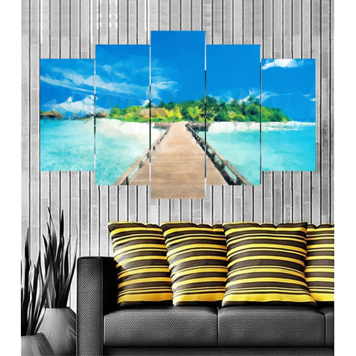 Wall Frames 5 Pieces Set Canvas - Digitally Printed Wall Canvas Frames post-16 Wall Frames 5 Pieces Set Canvas - Digitally Printed Wall Canvas Frames post-16