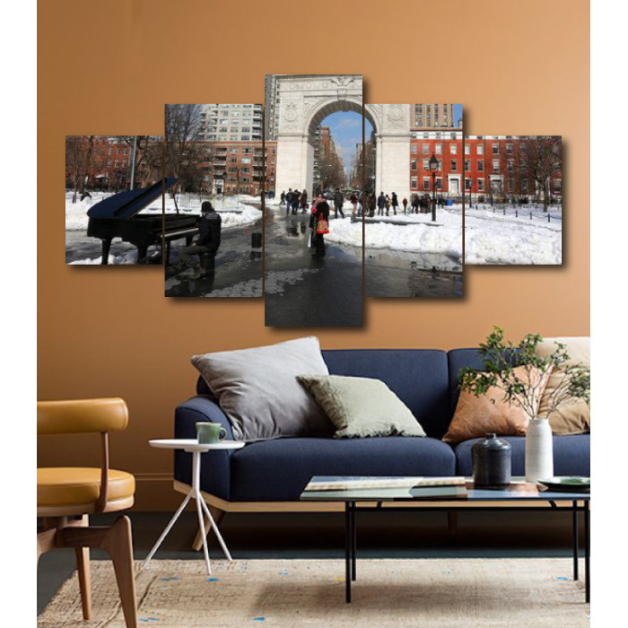 Wall Frames 5 Pieces Set Canvas - Digitally Printed Wall Canvas  post-174