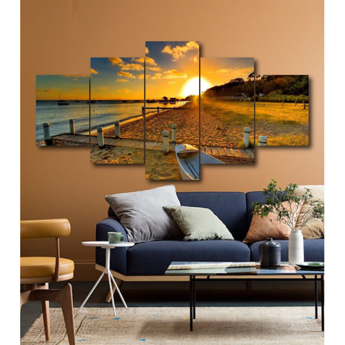 Wall Frames 5 Pieces Set Canvas - Digitally Printed Wall Canvas  post-175