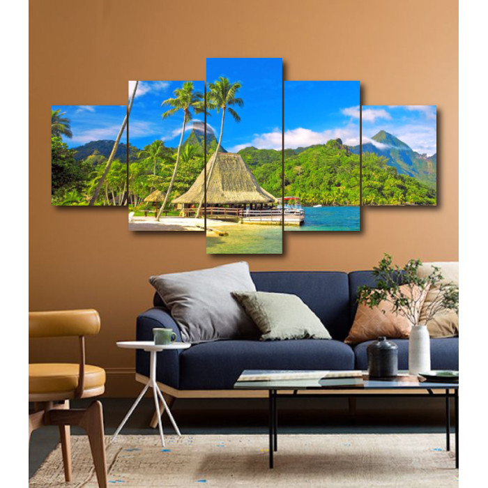 Wall Frames 5 Pieces Set Canvas - Digitally Printed Wall Canvas  post-178