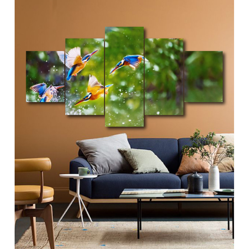 Wall Frames 5 Pieces Set Canvas - Digitally Printed Wall Canvas  post-188