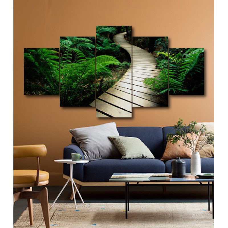 Wall Frames 5 Pieces Set Canvas - Digitally Printed Wall Canvas  post-194