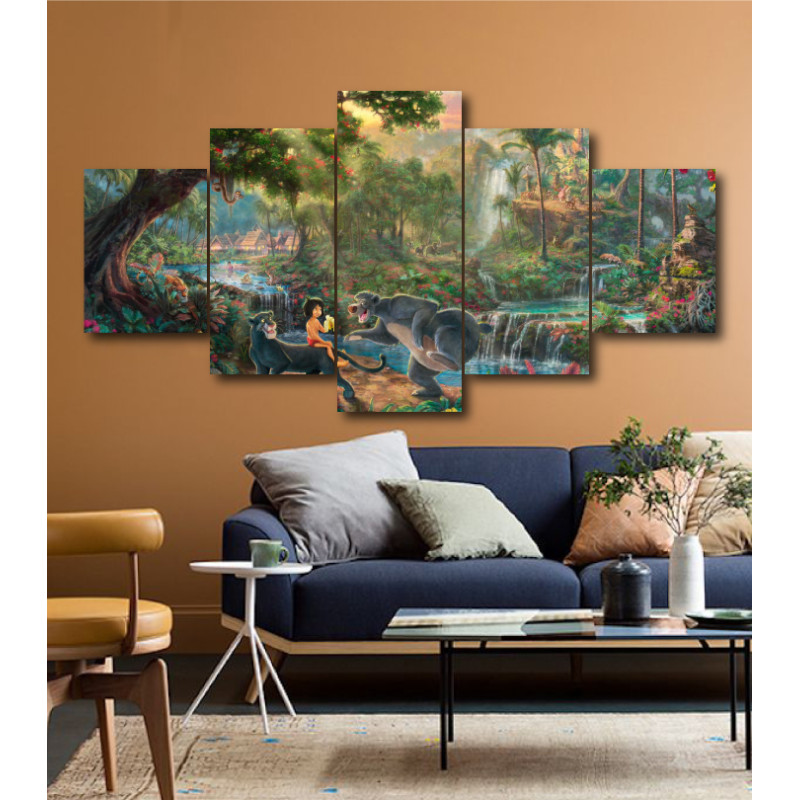 Wall Frames 5 Pieces Set Canvas - Digitally Printed Wall Canvas  post-196