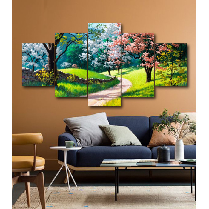 Wall Frames 5 Pieces Set Canvas - Digitally Printed Wall Canvas  post-202 Wall Frames 5 Pieces Set Canvas - Digitally Printed Wall Canvas  post-202