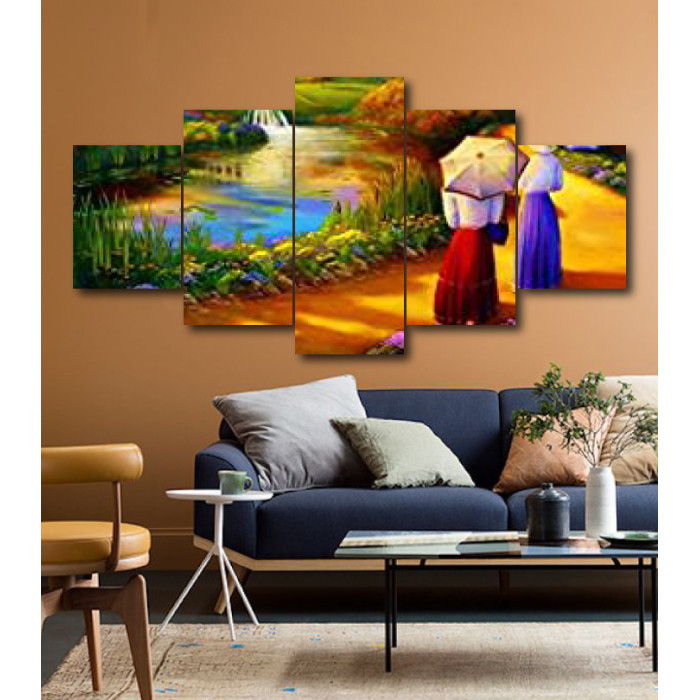 Wall Frames 5 Pieces Set Canvas - Digitally Printed Wall Canvas  post-205 Wall Frames 5 Pieces Set Canvas - Digitally Printed Wall Canvas  post-205